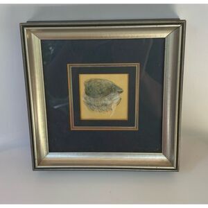 Vintage 1980’s Valencia Pencil Drawing Nautical Picture Frame